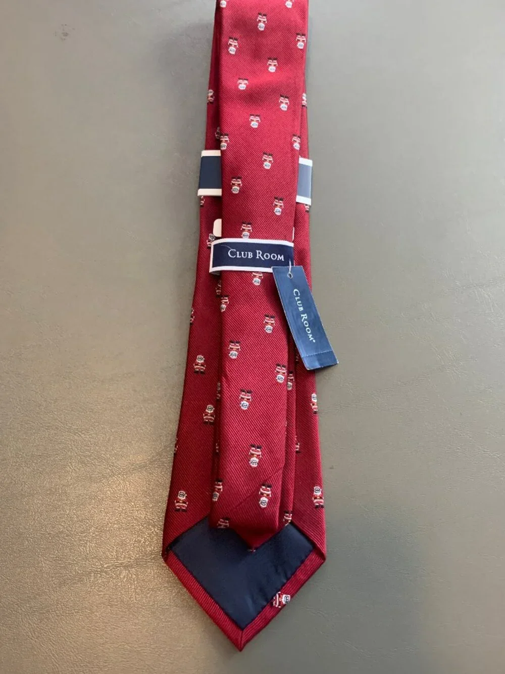 Club Room Men's 3.25'' 100% Silk Christmas Santa Claus Neck Tie, Red, One Size